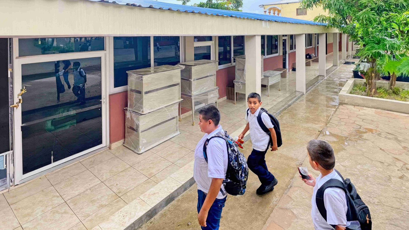 Alumnos de la Escuela Ramón Rosa
